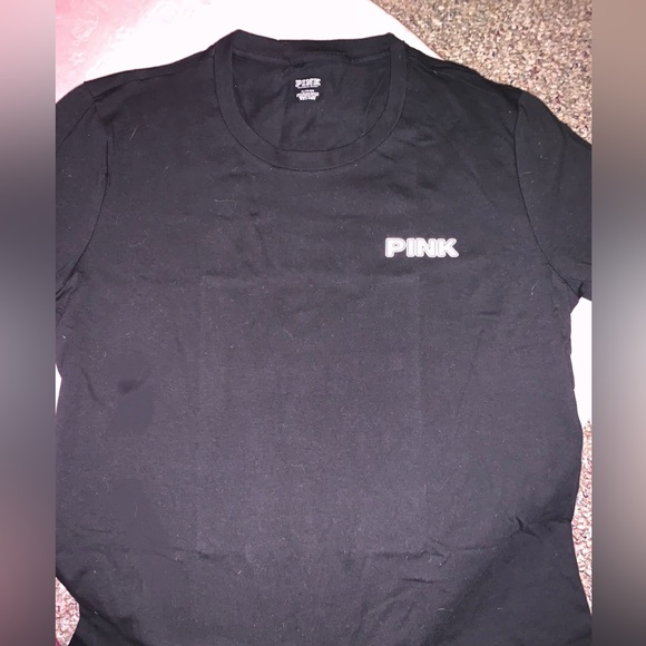 Victoria’s Secret PINK SET Teal Ice Heritage Sweatpants & Tropical Campus Tee - Picture 9 of 16